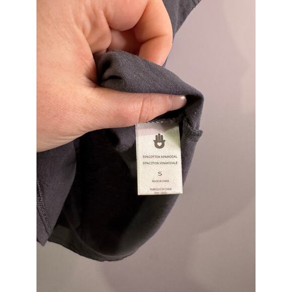 Peloton x Spiritual Gangster Grey/Rose Gold Repeat Muscle Tank - Picture 2 of 3